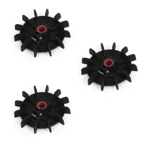 Ldexin 756171214271 Air Compressor Motor Fan Blade 15mm 12 Impeller Plastic Replacement 1pcs Black