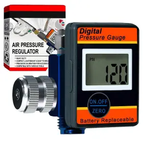 Dar01b Le Lematec Digital Air Pressure Regulator With Led Display Gauge Npt Valve For Co
