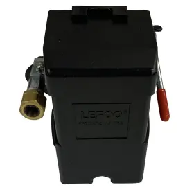 140-175 Lefoo 795525334333 Pressure Switch Control Air Compressor 1 Port Heavy Duty 26 Amp
