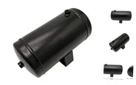 Lhfacc 786118462175 1 Gallon Air Tank Reservoir With 1/4 Inches Npt Ports Black