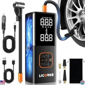 B0drp39b76 Licorne Portable Tire Inflator Air Compressor 180psi Cordless Pump With Digital Gauge