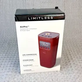 Lim-ap4-035 Limitless New Airpro Portable Air Compressor Power Bank 4000mah Battery Sealed