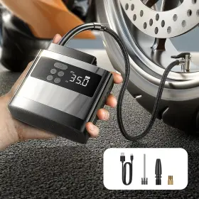 2e731 Lisen Tire Inflator Mini Bike Pump Cordless Air Portable Compressor