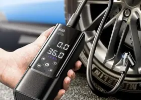 Lisen 696543345182 Tire Inflator - Ultra Small Portable Air Compressor 12v Brand New