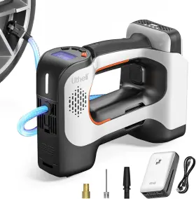 Litheli 740907588569 Cordless Air Compressor 20v Portable Tire Pump For