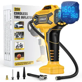 Sku120760001-2 Livowalny Tire Inflator Air Compressor Compatible With Dewalt 20v Battery 160 Psi Cord