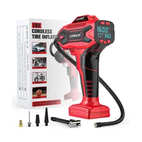 Livowalny Sku120910001-2 Tire Inflator Air Compressor Compatible With Milwaukee 18v Battery 160 Psi C