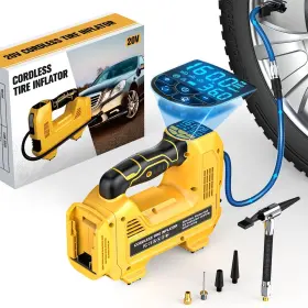 Sku120940001 Livowalny Cordless Tire Inflator Air Compressor For Dewalt 20v Max Battery Portable Ha