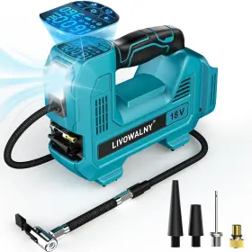 Livowalny Sku120960001-us-8 Cordless Tire Inflator Air Compressor For Makita 18v Battery Portable Handhe