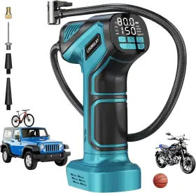 Sku121200001 Livowalny Portable Tire Inflator With Digital Gauge Compatible Makita 18v Battery