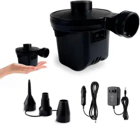 Ljs Inc 313045037062 Electric Air Pump Portable Quick-fill Mattress With 3 Nozzles