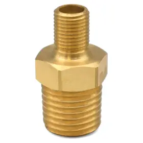 Locknflate 810102950154 Tire Inflator Adapter 1/4 Npt M To Schrader Valve Made In T