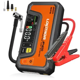 2500a Lokithor Jp400 Jump Starter With Air Compressor 12v Portable Car Battery Booste