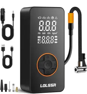 Lolssa 313025744782 Tire Inflator Portable Air Compressor-super Compact Pump 150psi Cordless El