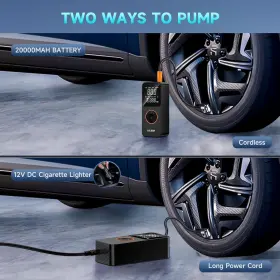 5614 Lolssa 445003561524 Tire Inflator Portable Air Compressor-air Pump 150psi Cordless Electric For Car