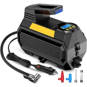 Lonleeyu 749682370987 Tire Inflator Portable Air Compressor Pump For Car Tires 12v Dc Auto P