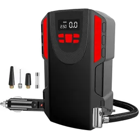 8003 Lonleeyu Tire Inflator 120w Portable Air Compressor Pump For Car Tires With Pres