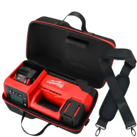 Lotocase 445026847810 Milwaukee M18 Inflator Hard Case With Neck Strap For Air Compressor Storage