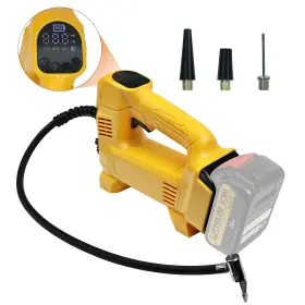 Lousdzoke 738058790184 Cordless Tire Inflator Air Compressor For Dewalt 20v Battery 150psi Max Port