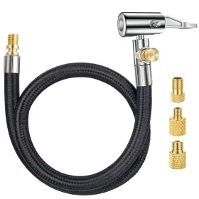 Lumiteco 649226714386 20 Inch Tire Inflator Hose Adapter Car Air Self-locking Chu