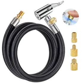 Lumiteco 649226714393 33 Lengthened Tire Inflator Hose Adapter Quick Connect&release Lock On Air