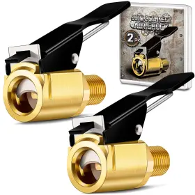 Ltac138b Lumiteco 649226714706 2-pack Quick Connect Tire Inflator Air Chuck Locking 2 Pack 8v1