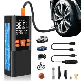 Lxunyi 768825338462 Portable Air Pump For Car Tires 150psi Tire Inflator With Pressure Gauge