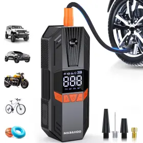 663477 Mabahoo Tire Inflator Portable Air Compressor 150psi Cordless Electric