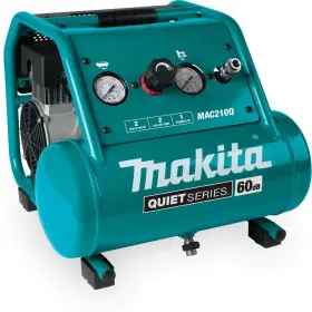 Makita 445057544580 Quiet Series 2 Gal. 1 Hp Oil-free Electric Air Compressor