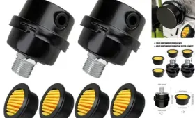 880610 Maodai 2 Pcs 1/2 Inch Thread Air Compressor Silencer Filter 20mm Metal Noise Muffler