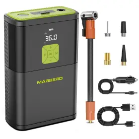 Ac100 Marbero Tire Inflator Portable Air Compressor 150psi Cordless Rechargeable Car A