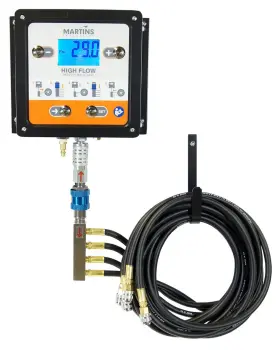 Mw-60-4way Martins Industries 4 Outlets Automatic Tire Inflator/deflator 145 Psi Air Hoses Of 8