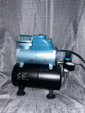 Tc-48t Master Airbrush Portable Piston Compressor 3.0l Steel Tank 110v Oil-free