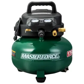 Masterforce Moat01142p-06-01 6 Gallon 175 Psi Portable Electric Pancake Air Compressor