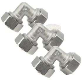 M8067 Maxline 685650086293 3 Pack Rapidair Compressed Air Piping 3/4 Inch Elbow Max Line