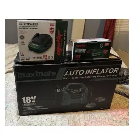 Mfi9003 Maxmore 18v Portable Auto Inflator Air Compressor 150 Psi With Battery