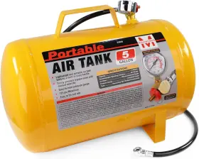 51010 Maxworks Portable 5 Gallon Air Tank With Pressure Gauge And Safety Valve L