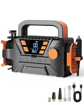 Wdm-ti-1 Mdstree Tire Inflator Portable Air Compressor - Battery Powered Pump With Me