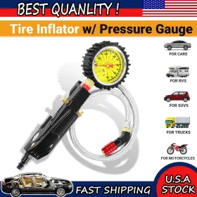Tig-9200 Me-motor 0-60psi Tire Inflator With Pressure Gauge Kit For Carstruck Suvs