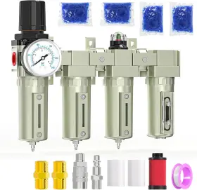 Xj-482-1 Meanlin 4 Stage Air Drying System 3/4 Inch Npt Heavy Duty Industrial Grade Coalescing Filter