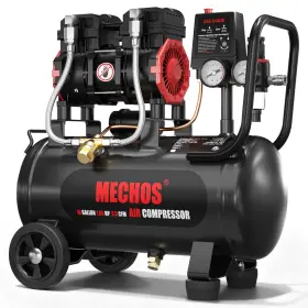 066-10g Mechos Portable Air Compressor With 10 Gallon Steel Tank 1.65 Hp 3.5 Cfm 90 Psi