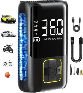 Meikakka 726084952997 Tire Inflator Portable Air Compressor 150 Psi Cordless Pump For Car Tires W