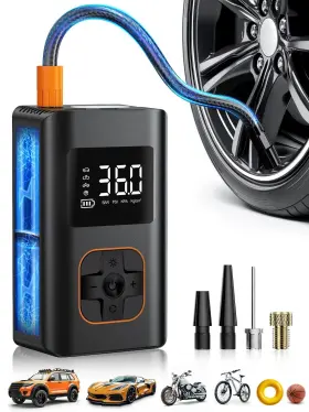 Meuci 795602847435 Tire Inflator Portable Air Compressor 8000mah Cordless Pump For Car