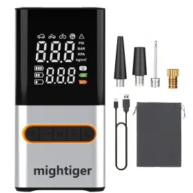 Mightiger 762949915691 Inflador De Llantas Bomba Aire Portatil Accesorios Para Carro Moto Bicicletas