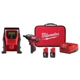2401-22 Milwaukee 2475-20 M12 12-volt Electric Portable Inflator Tool-only And 12v 1/4 Inch Hex Kit 2
