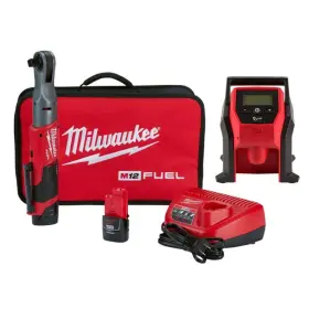 2558-22-2475-20 Milwaukee M12 Fuel 12v Lithium-ion Brushless Cordless 1/2 Inch Ratchet Kit With Compact