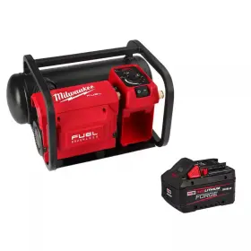 Milwaukee 445044972976 M18 Fuel 18-volt Lith-ion Brushless Electric Cordless 2 Gal. Quiet Air Compresso