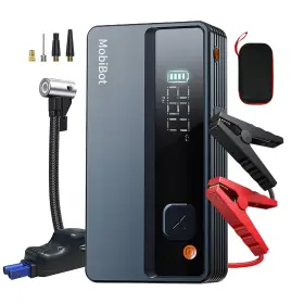 Mobibot 977047480024 4-in-1 Jump Starter With Air Compressor Portable Car Battery Charger