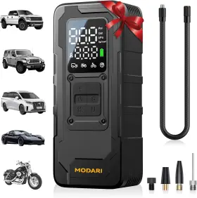 Modari Ap001-v3 Tire Inflator Portable Air Compressor - 4x Faster 160 Psi Pump For