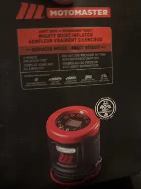 12521 Motomaster Moto Master Inflator Tire With Pressure Gauge